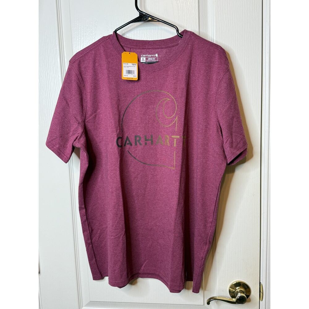 NEW Carhartt Women's Loose Fit Heavyweight Short Sleeve Graphic T-Shirt size XL